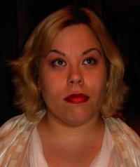 woman with short blonde hair