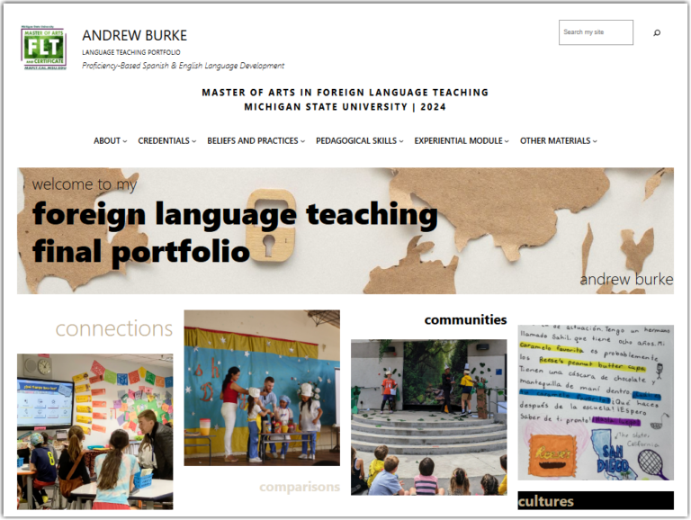 Andrew Burke - 2024 Graduate - Portfolio Screenshot