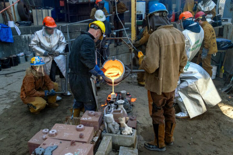Read more about the article MSU Sculpture Students Learn Metal Casting, Build Creative Networks in Michigan