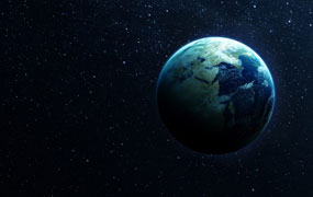 earth in space