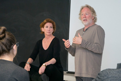 Tim Busfield and Melissa Gilbert at Michigan State University