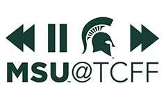 white background with green images of a play, button, a pause button, and a spartan head