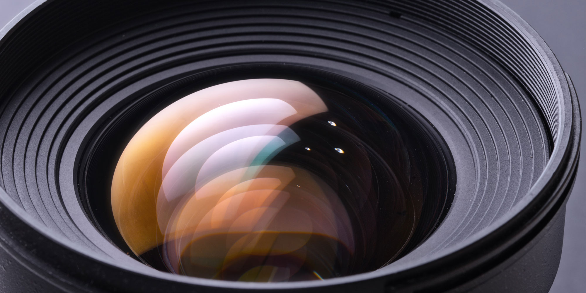 close up of camera lens