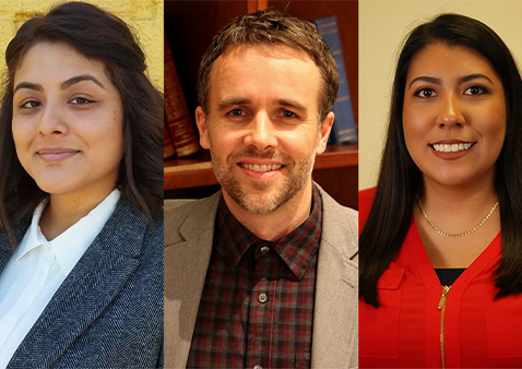 From left to right: Stephany Bravo, Emery Petchauer, Vanessa Aguilar