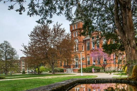 Linton Hall with natural greenery