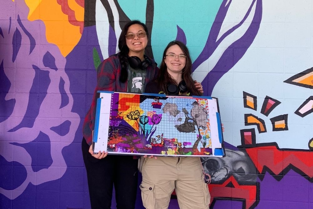 Read more about the article MSU Students, Faculty, and Alumni Complete Latest Installment of East Lansing Mural