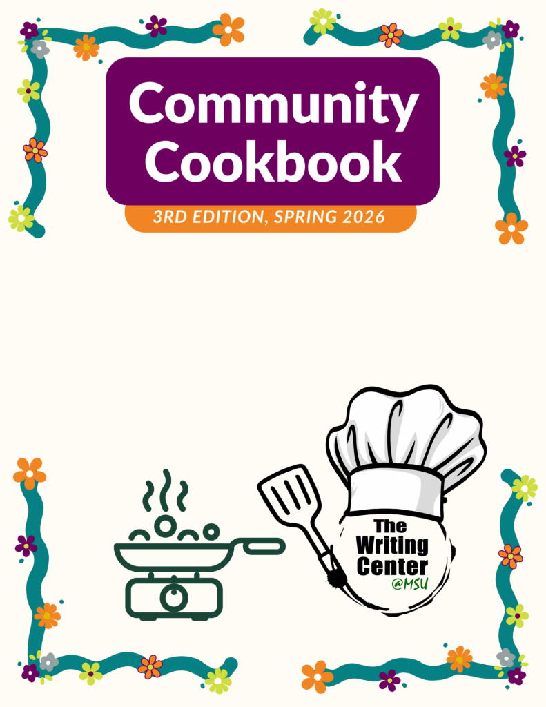 decorative cover for community cookbook