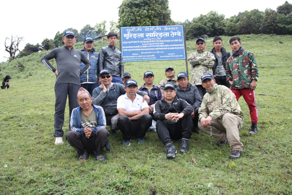 With members of the HIYACS research team, Ya-Phedangmas, Mundhum experts, and community elders at Muringla Kharingla, Yakthung Laje, Limbuwan, Nepal.