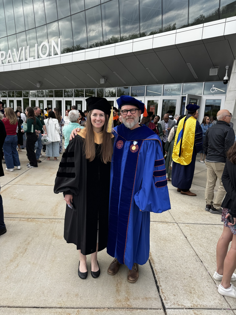 Dr. Dunn and Dr. Hefner at her MSU graduation.