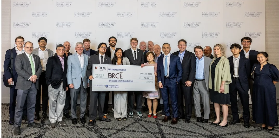 Material-tech startup BRCĒ from Michigan State takes home grand prize at Rice Business Plan Competition